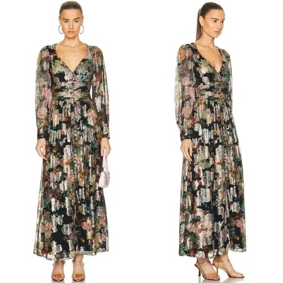 Hemant and Nandita Rafa Maxi Dress in Black Medium  New with tags! - Picture 13 of 13